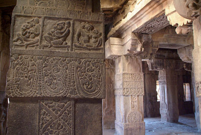 Decorated Pillar Pattadakal Temple