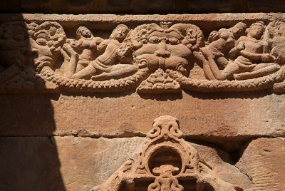 Decorated Temple Lintel at Pattadakal