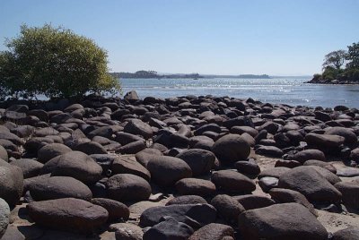 Boulders at Palolem Beach