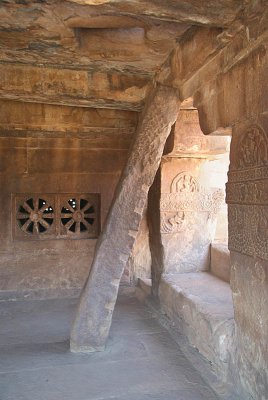 Inside Aihole Temple