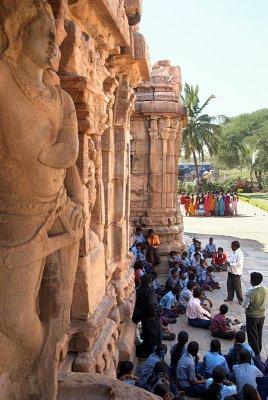 School Children Learning at Pattadakal