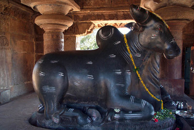 Nandi at Pattadakal Temple 03