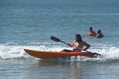 Kayaking in the Surf Palolem