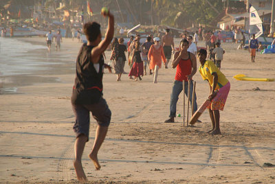 Cricket on the Beach Palolem 02