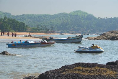 Boats and Jetski at Om Beach
