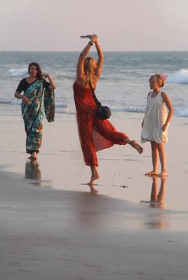 Dancing on Arambol Beach