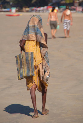 Beggar on Palolem Beach