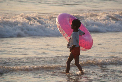 Boy with Inflatable Ring Palolem