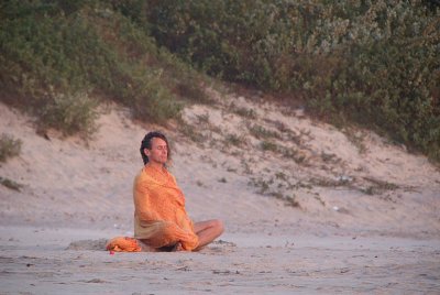 Meditating on the Beach Mandrem