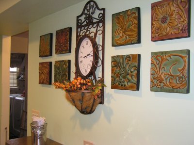 Wall Plaques and Garden Clock