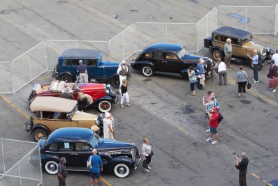 Vintage cars and drivers
