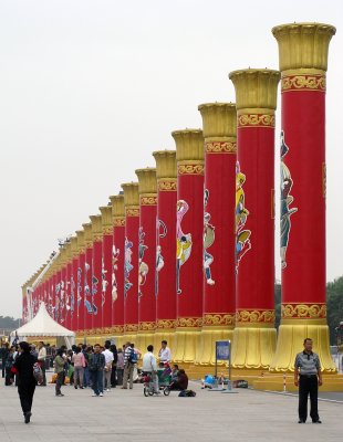 60th celebration firework pillars at Tiananmen - IMG_5213.jpg