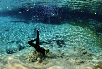 Volcano water spring