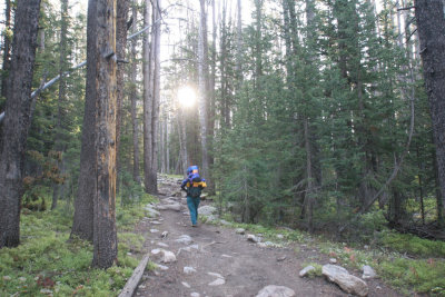 Heading up the trail from Elkhart TH