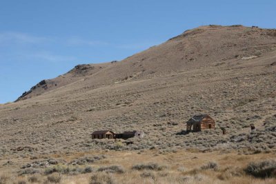 The buildings that are left are still in the condition they were in when deserted.