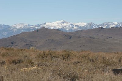 View of the Sierras from the east side.