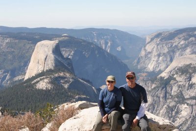 Half Dome was crawling with people, but we had Cloud's Rest mostly to ourselves