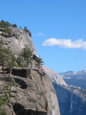 Yosemite Overlook at the top center