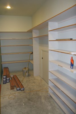 Whose idea was it to have all of these shelves?!
