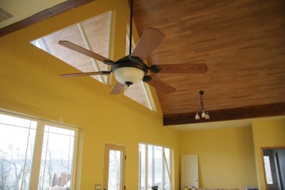 Finally got the fan blades on the living room ceiling fan