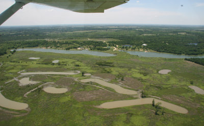 Those funny little ponds are part of the Bald Eagle habitat