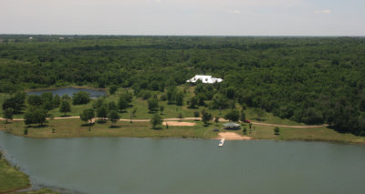 Sunset Lake (aka Lake 1) beach and pavilion