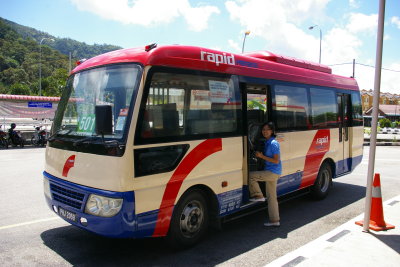 Just in time on this bus to Tropical Fruit Farm.(1PM) 
Bus501 run every 2 hrs from Balik Pulau.
