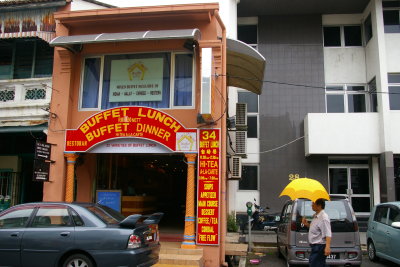 Indian restoran, lunch buffet RM9.90