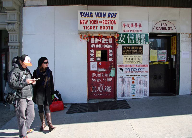 Fung Wah NYC to Boston Bus Station