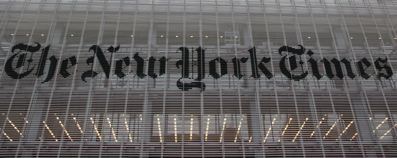 New York Times Building Sign