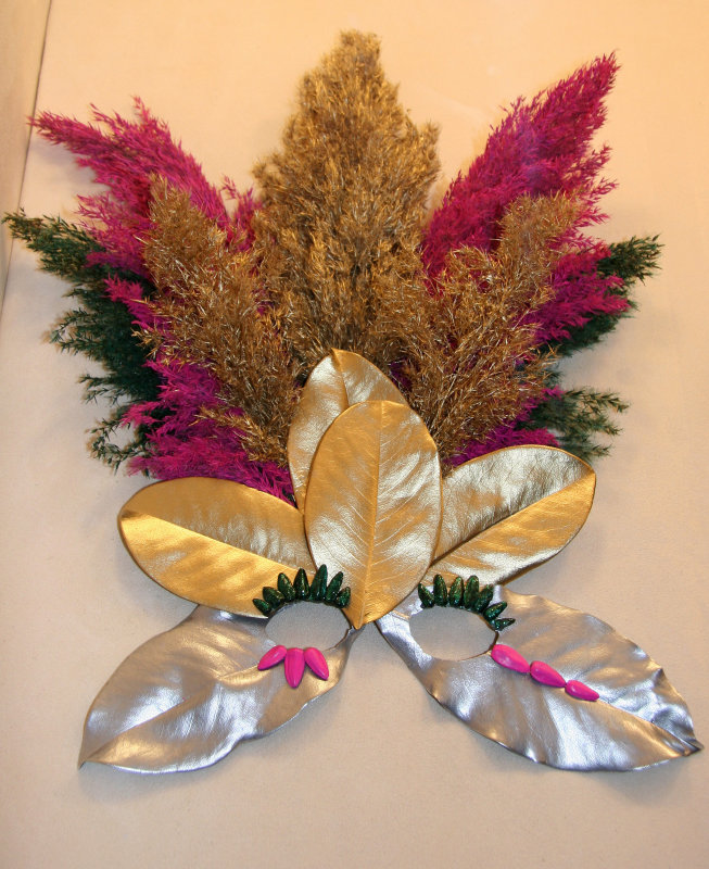 Flower Show - Mardi Gras Mask & Headress
