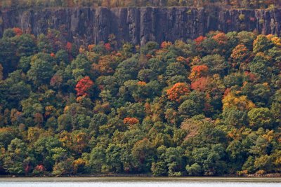 Fall Foliage - New Jersey Palisades from Riverdale, NY Train Station