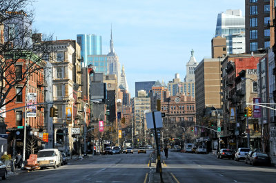 The Bowery - Uptown Manhattan View