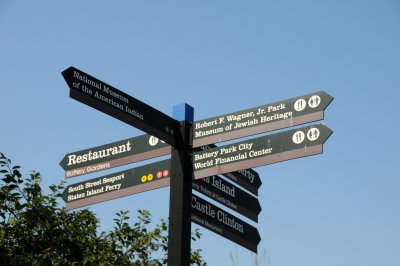 Battery Park Directional Signs
