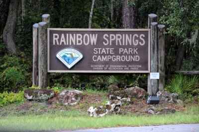 Rainbow Springs State Park - Campgrounds Entrance