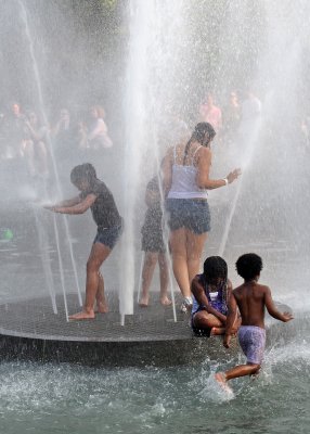 Fountain Fun & Relief from Summer Heat