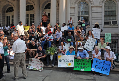 NYC Community Gardens Coalition City Hall Rally