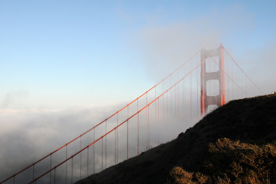 Late Afternoon at Golden Gate Bridge - Marin County Side