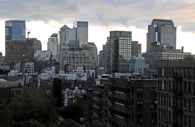 After Rain near Sundown - Downtown Manhattan