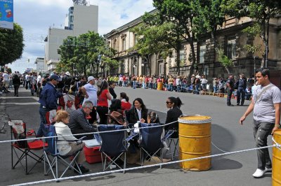 Waiting for the Horse Parade to Begin