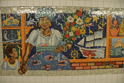 Subway Station Mosiac in Spanish Harlem
