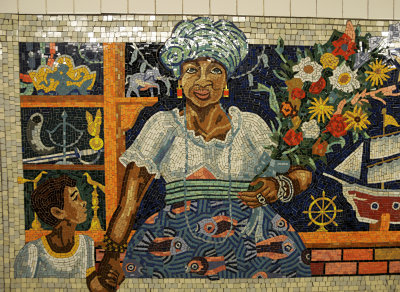 Subway Station Mosiac in Spanish Harlem