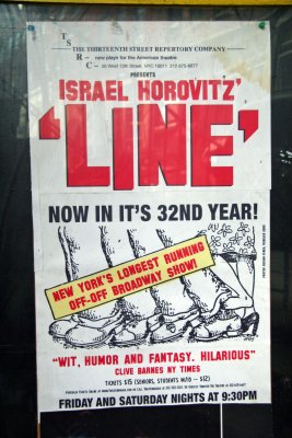 Israel Horowitz's 'Line' Poster - 13th Street Theatre