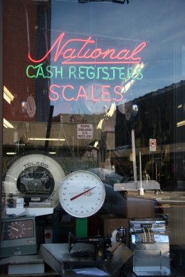 National Cash Register Scales Window