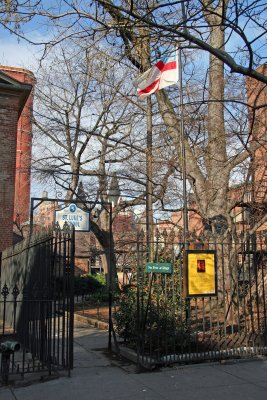St Luke's Church, School & Garden - West Greenwich Village NYC