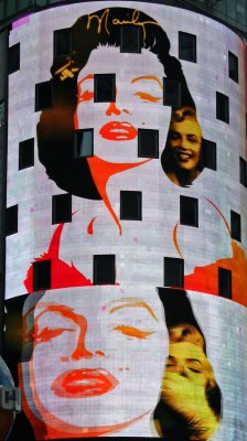 Marilyn at Times Square - NASDAQ Sign at 43rd Street