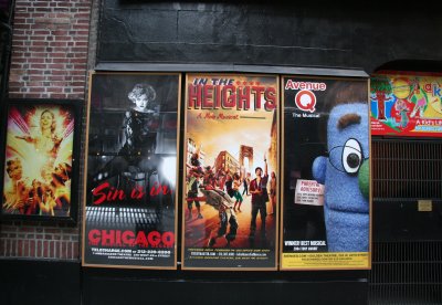 Broadway Show Posters - West 44th Street near Broadway