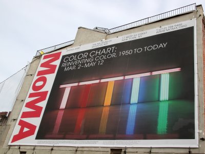 MoMA Billboard at Passante's Playground - Benjamin Moore Paint Color Show
