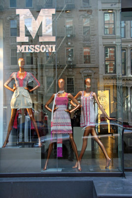 Missoni Window with Reflections