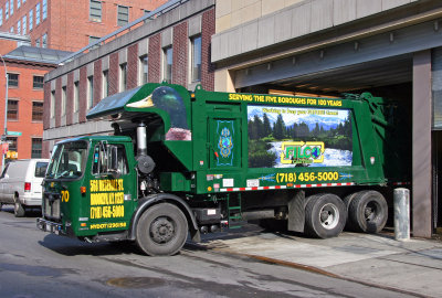 Waste Carting Truck at NYU Student Center